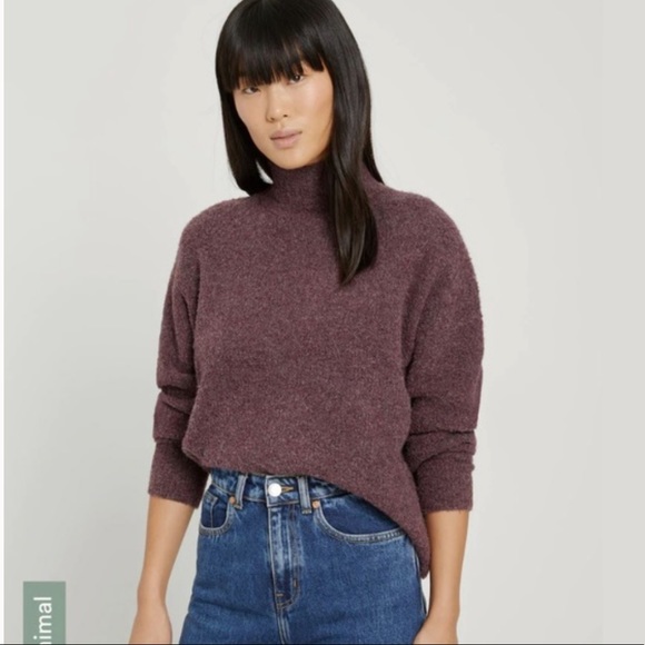 Frank & Oak Sweaters - Frank and Oak Cropped Mockneck Sweater